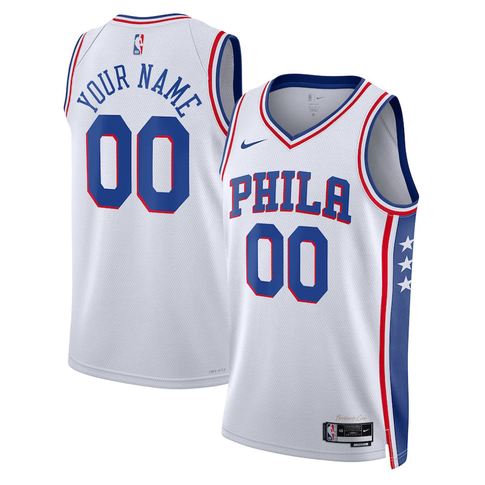Basketball Philadelphia 76ers Blank Custom Jersey
