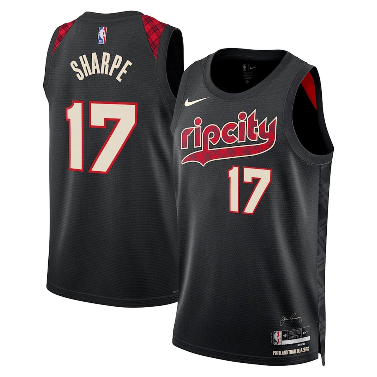 Basketball Portland Trailblazers Blank Custom Jersey
