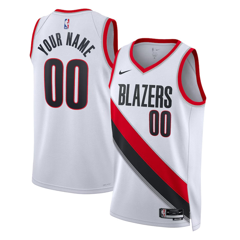 Portland Trailblazers Blank Custom Jersey