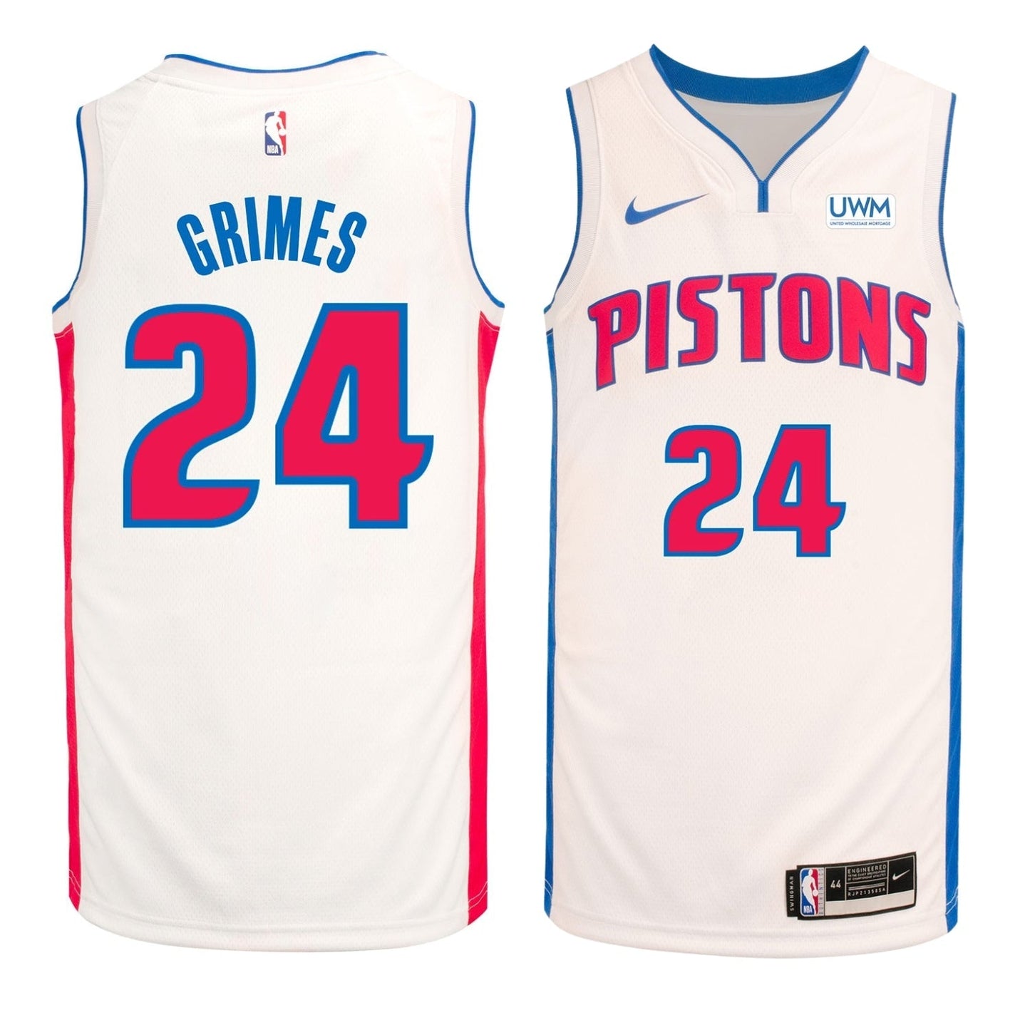 Basketball Quentin Grimes Detroit Pistons 24 Jersey