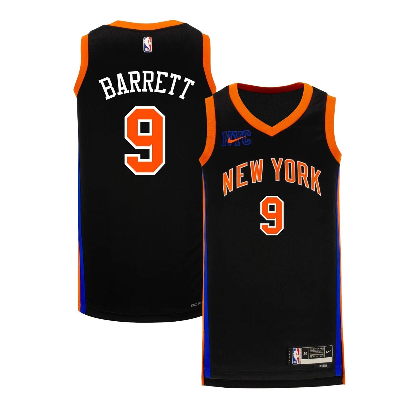 Basketball RJ Barrett New York Knicks 9 Jersey