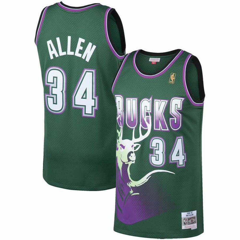 Ray Allen Milwaukee Bucks 34 Jersey