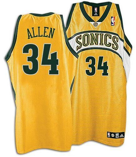 Ray Allen Seattle Super Sonics 34 Jersey