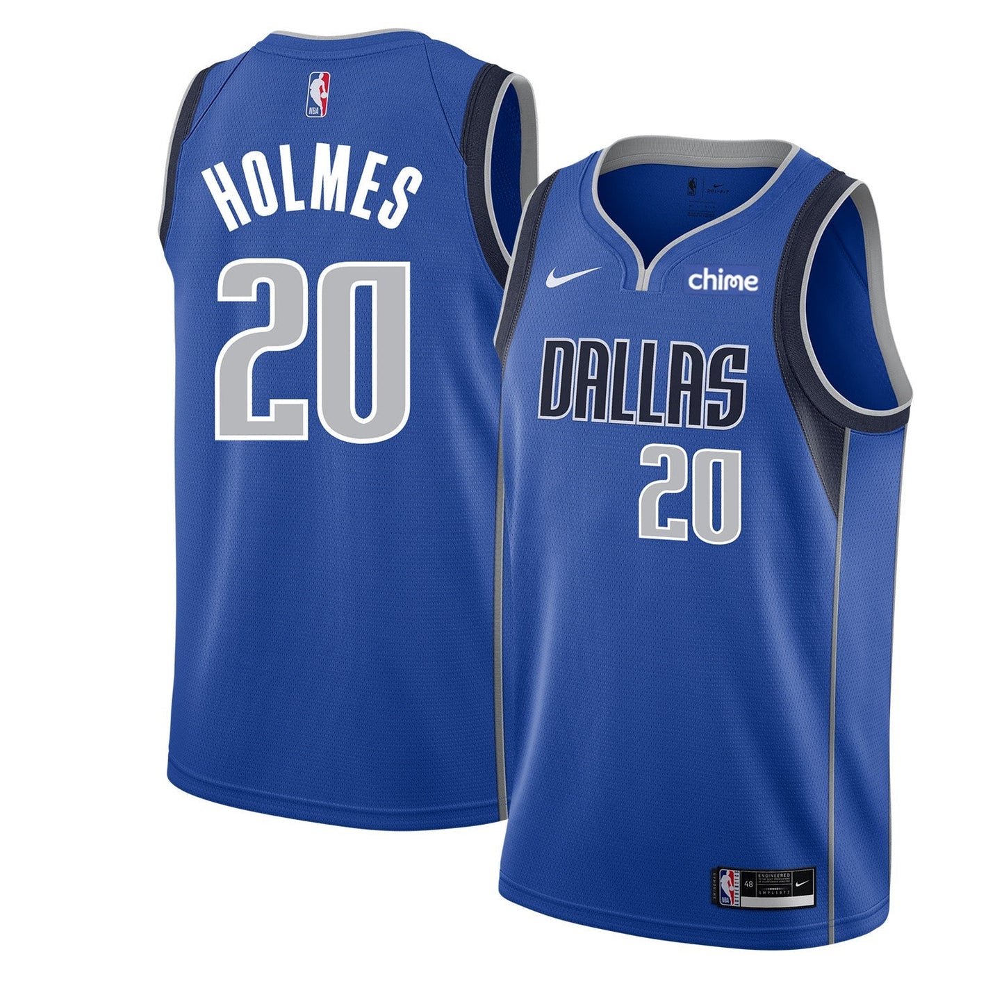 Basketball Richaun Holmes Dallas Mavericks 20 Jersey