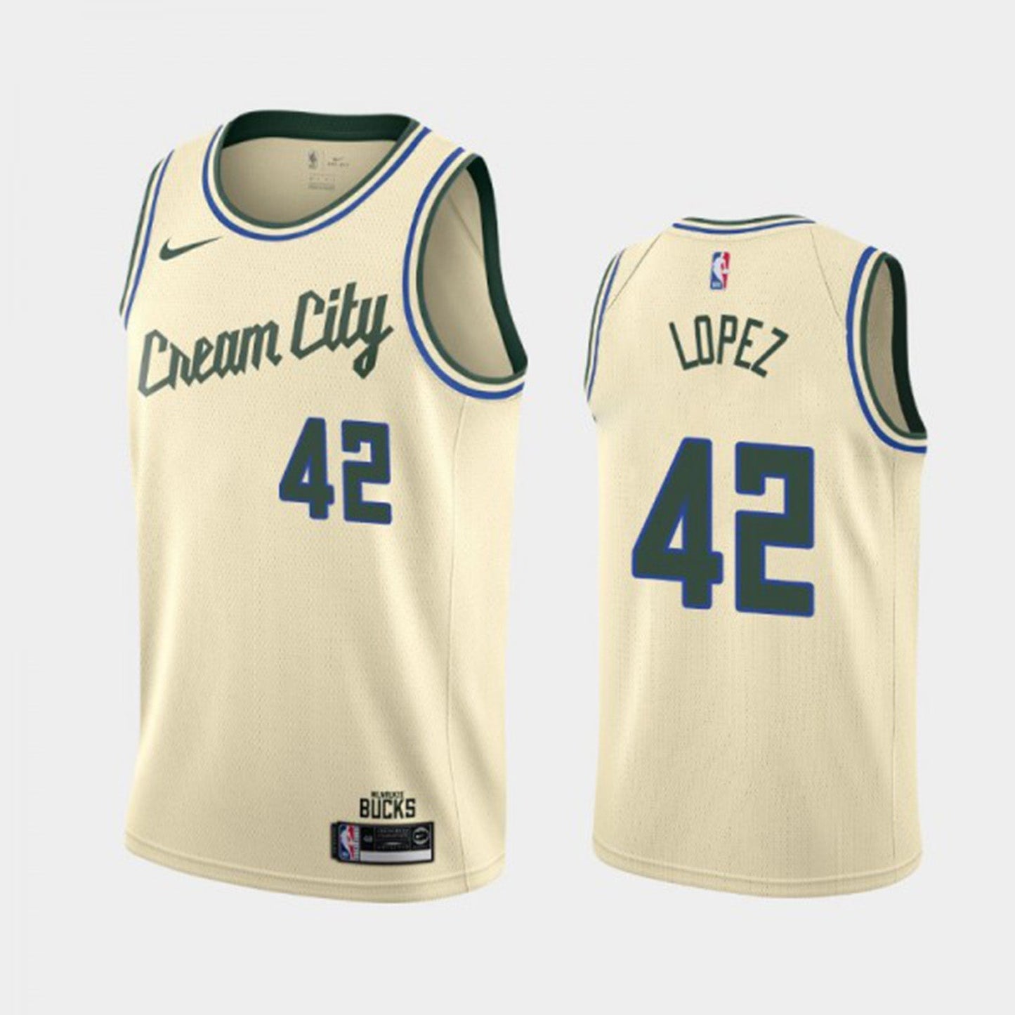 Robin Lopez Milwaukee Bucks 42 Jersey