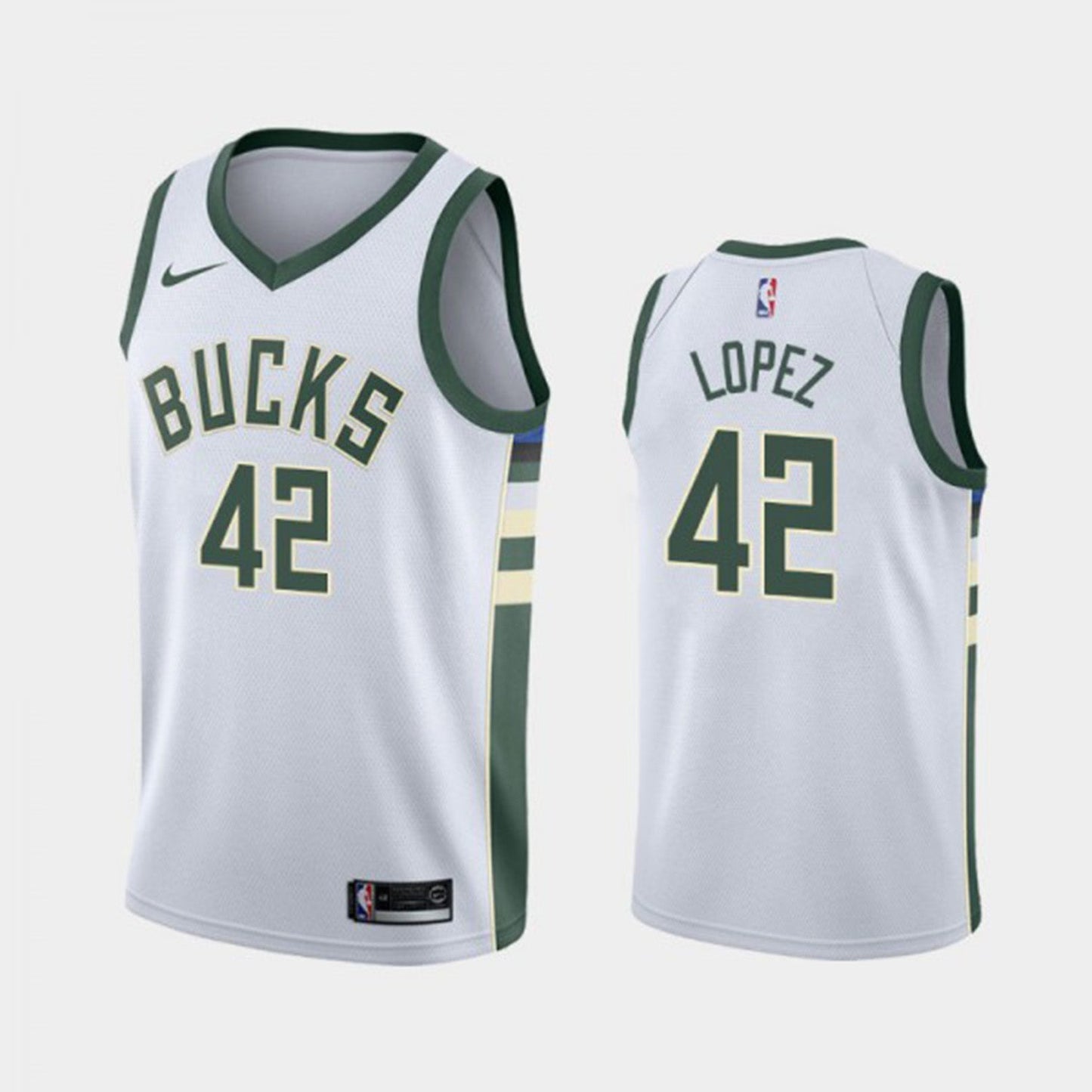 Basketball Robin Lopez Milwaukee Bucks 42 Jersey
