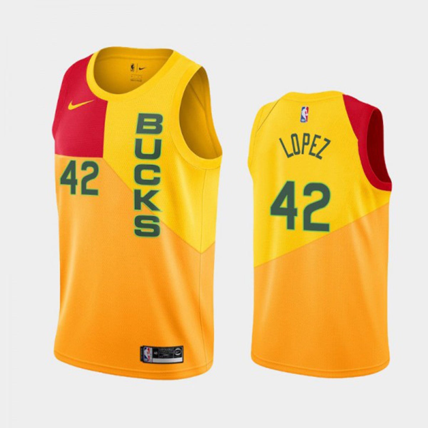 Basketball Robin Lopez Milwaukee Bucks 42 Jersey