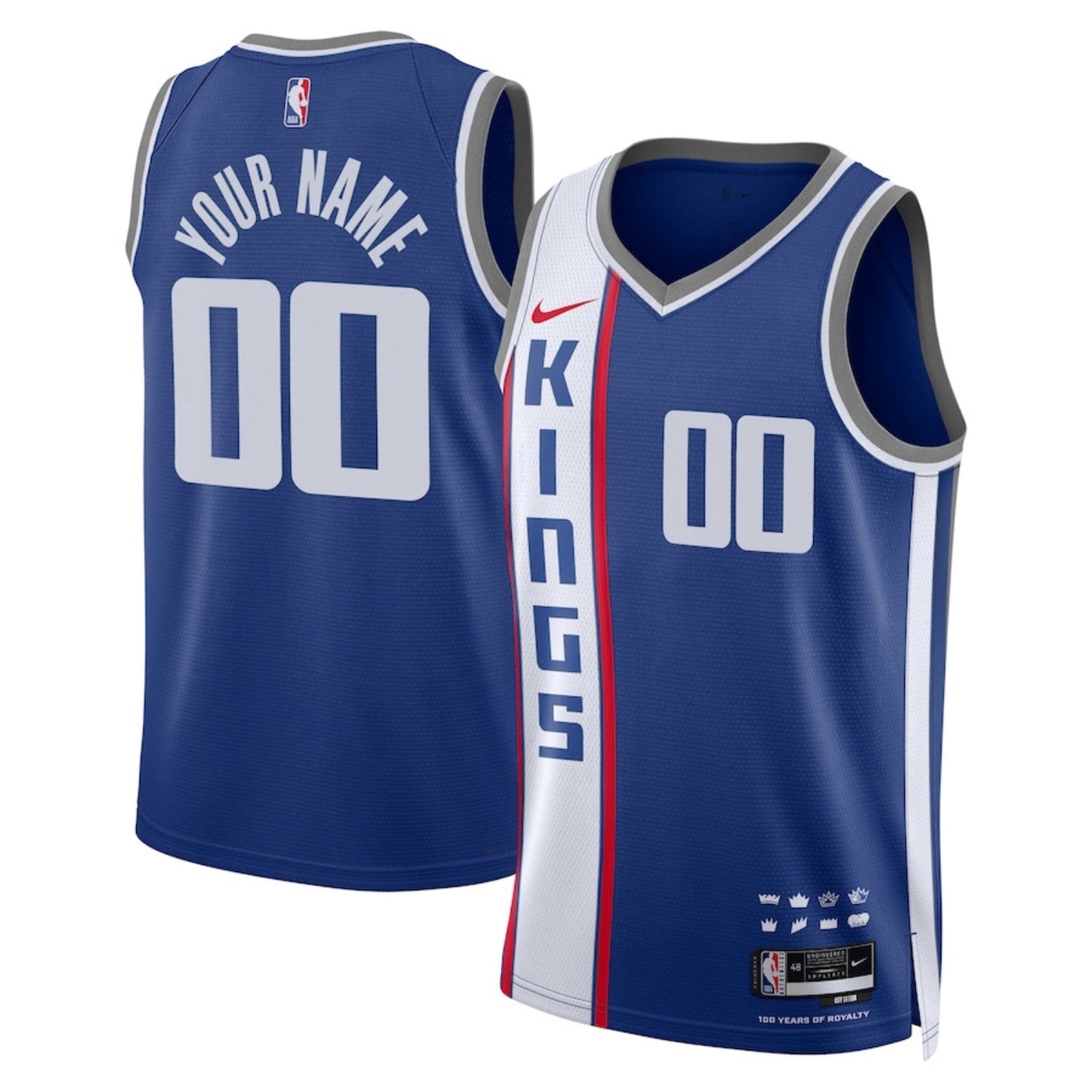 Sacramento Kings Blank Custom Jersey