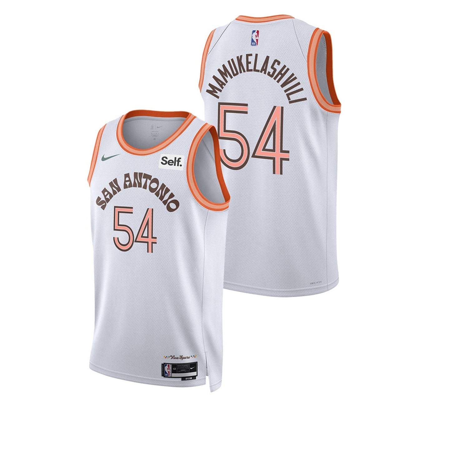 Basketball Sandro Mamukelashvili San Antonio Spurs 54 Jersey