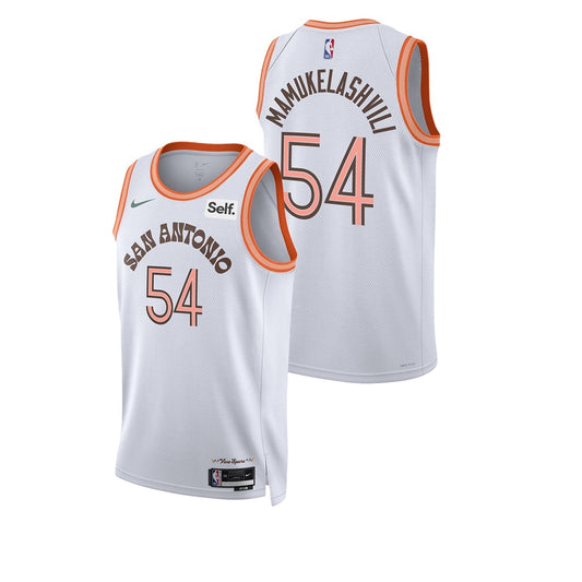 Sandro Mamukelashvili San Antonio Spurs 54 Jersey
