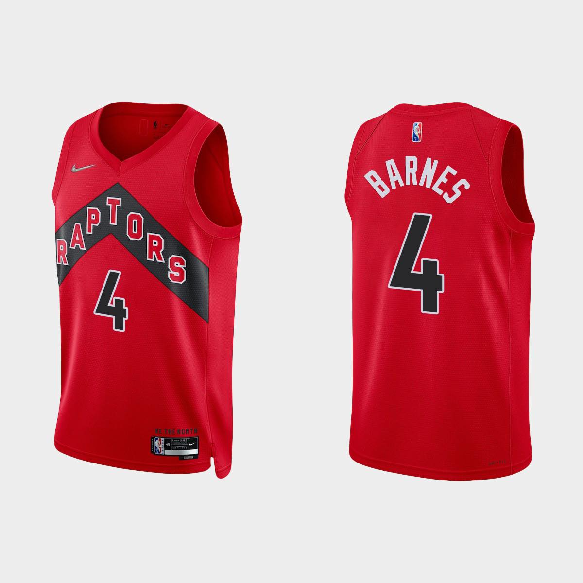 Scottie Barnes Toronto Raptors 4 Jersey