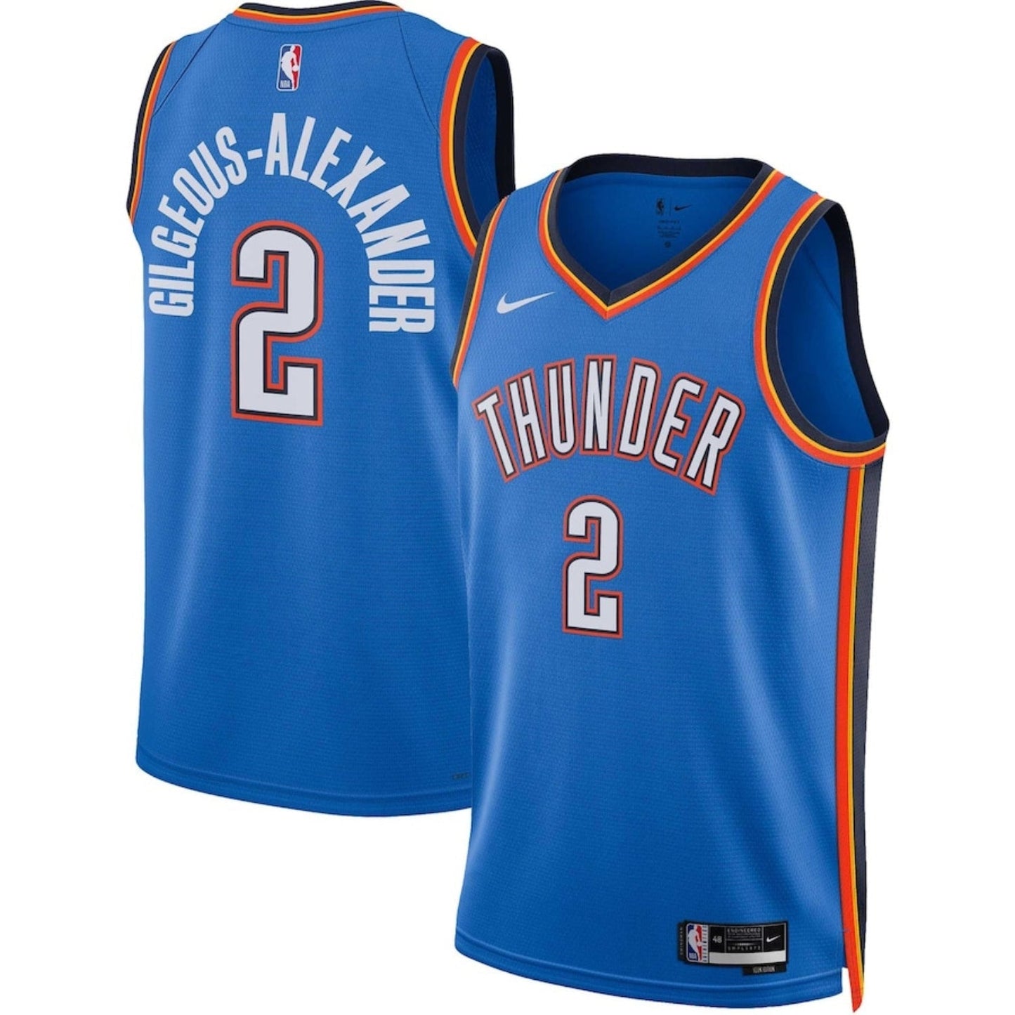 Basketball Shai Gilgeous Alexander  Oklahoma City Thunder 2 Jersey