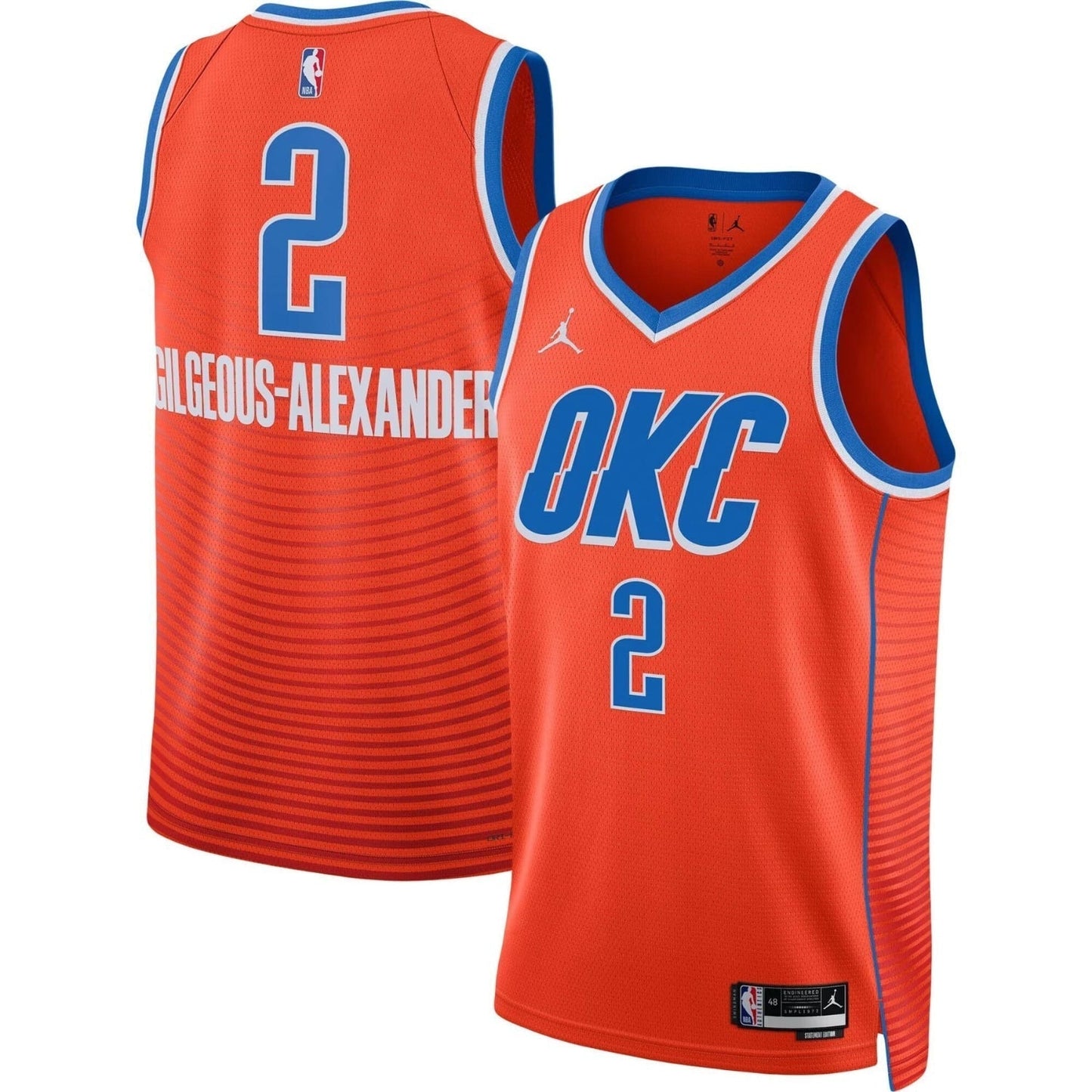 Shai Gilgeous Alexander Oklahoma City Thunder 2 Jersey