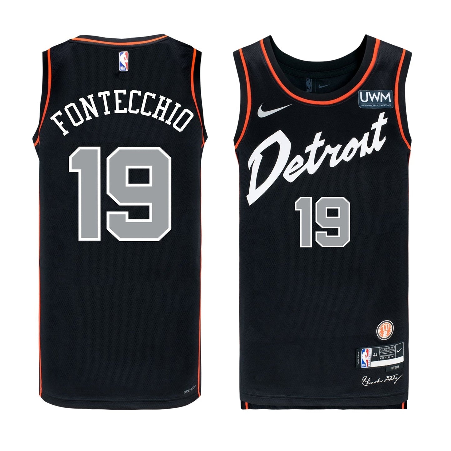 Basketball Simone Fontecchio Detroit Pistons 19 Jersey