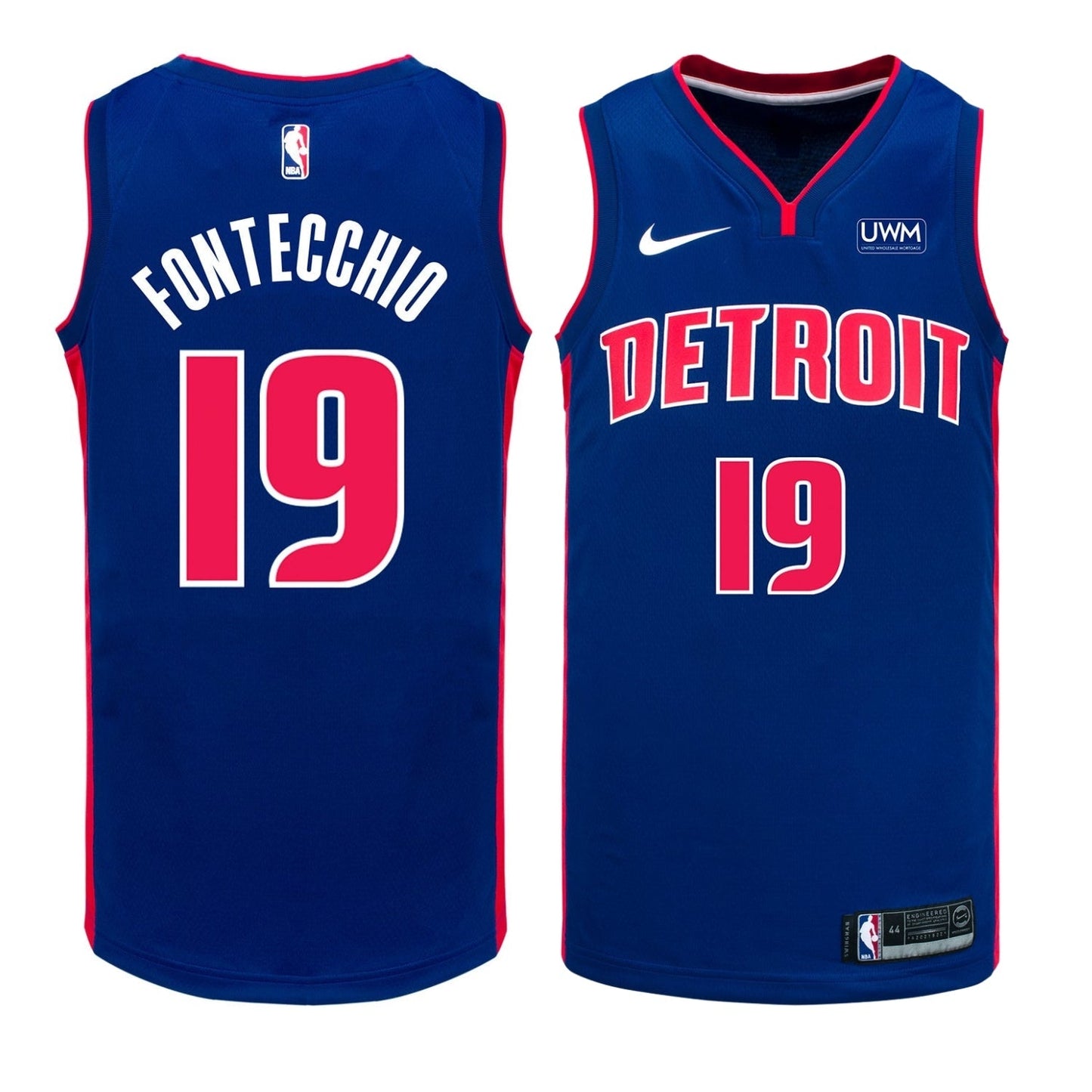 Basketball Simone Fontecchio Detroit Pistons 19 Jersey