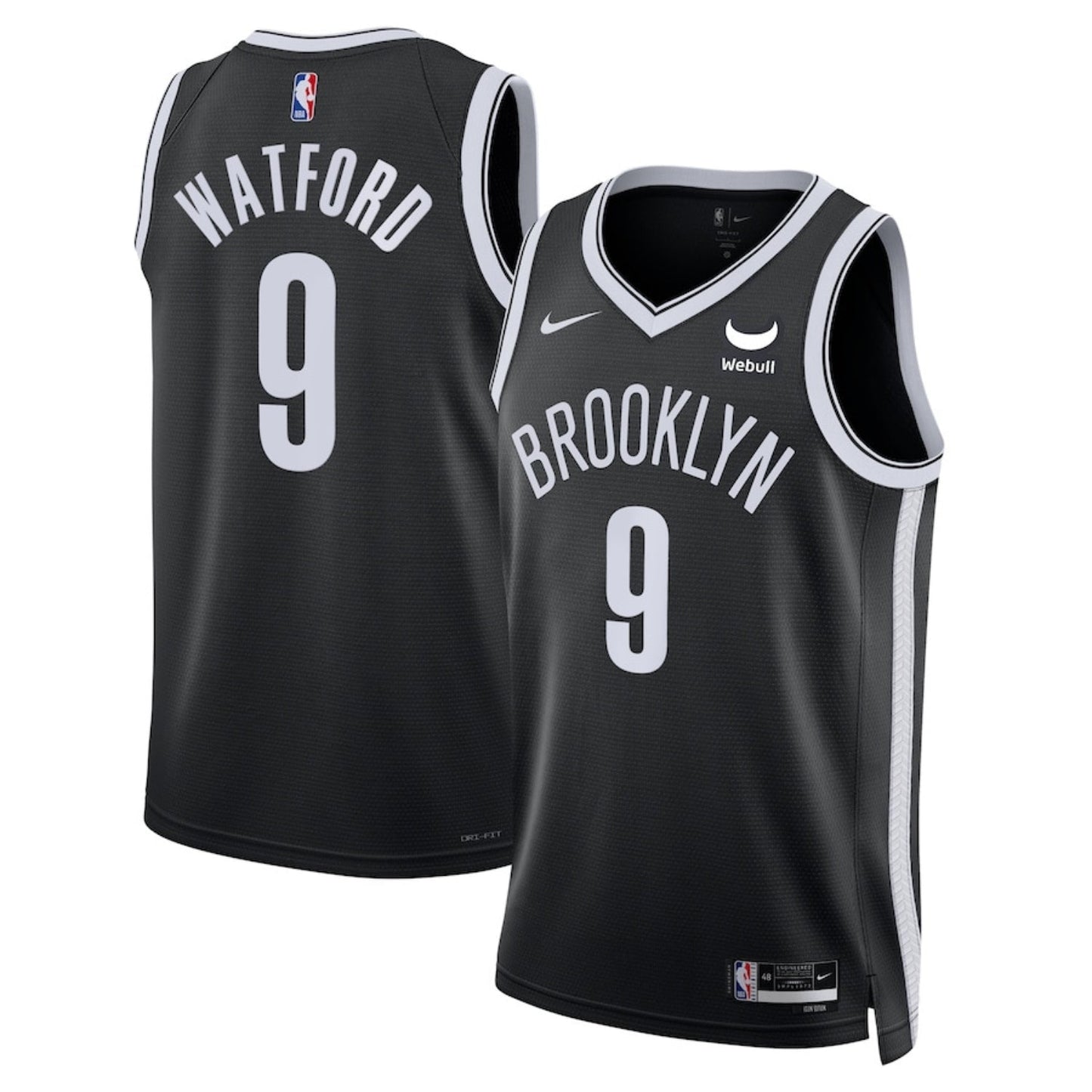 Basketball Trendon Watford Brooklyn Nets 9 Jersey