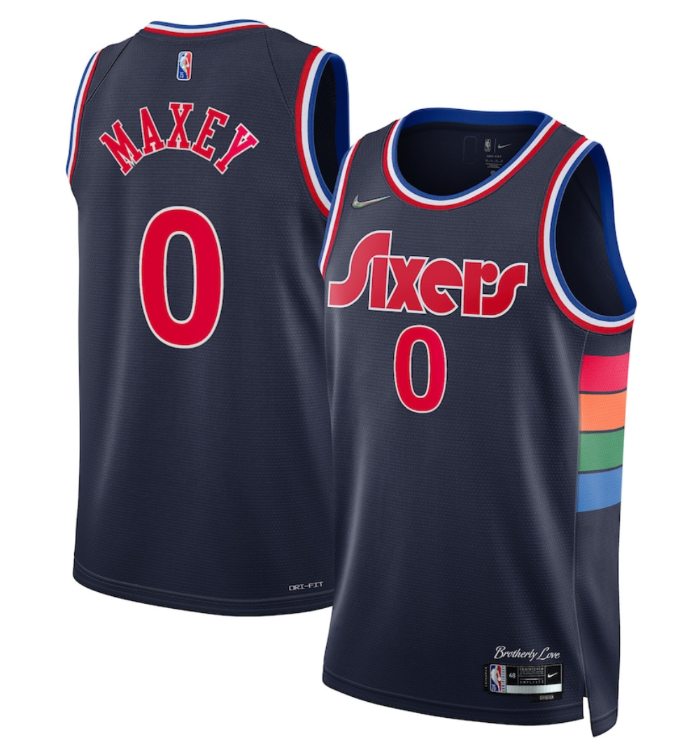 Basketball Tyrese Maxey Philadelphia 76ers 0 Jersey