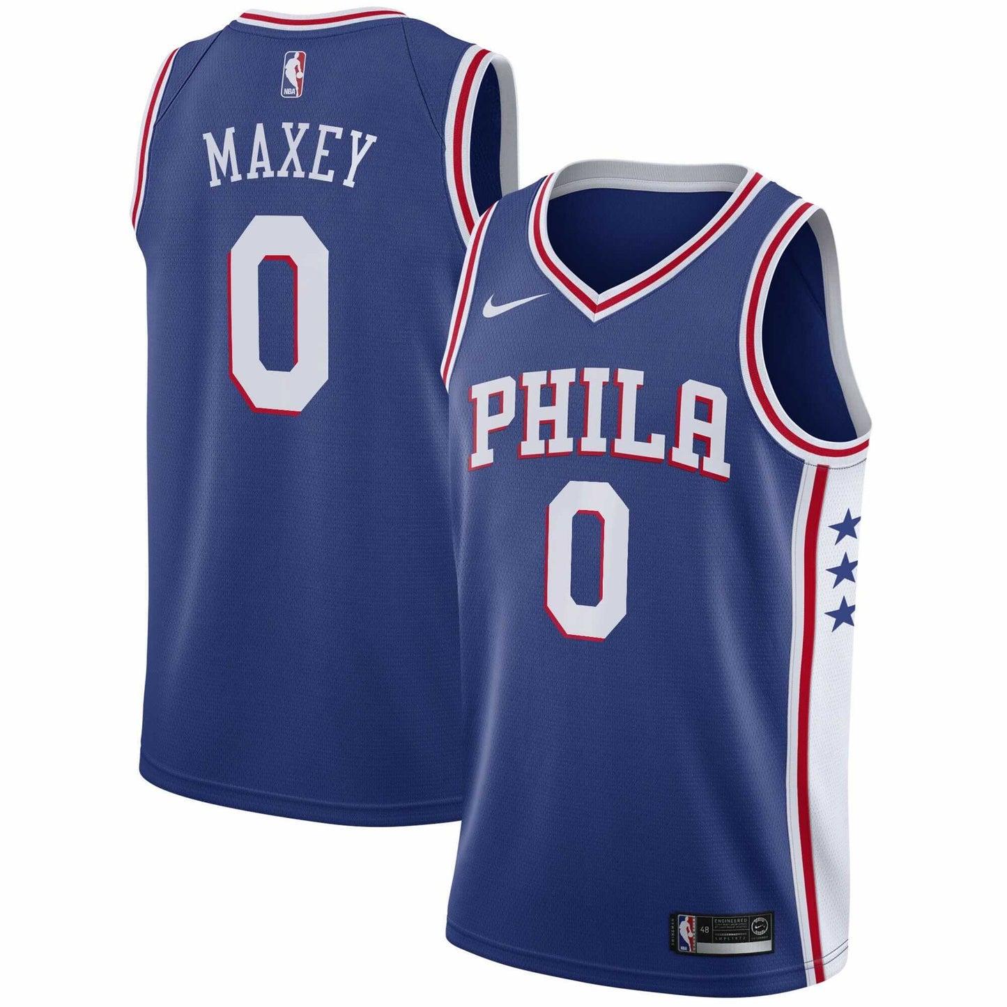 Basketball Tyrese Maxey Philadelphia 76ers 0 Jersey