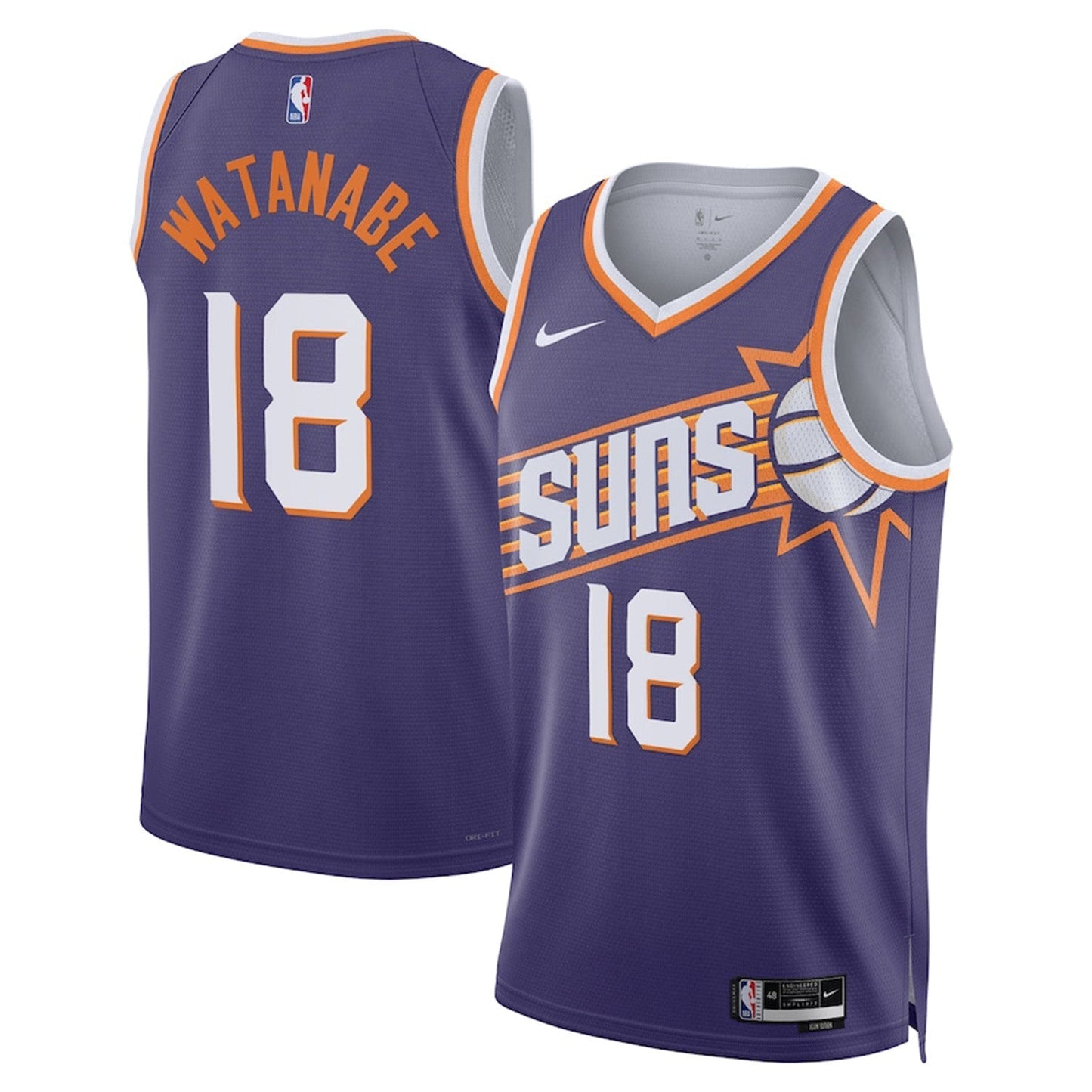 Yuta Watanabe Phoenix Suns 18 Jersey