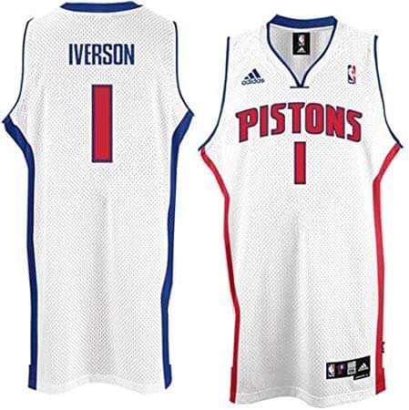 Basketball Allen Iverson Detroit Pistons 1 Jersey