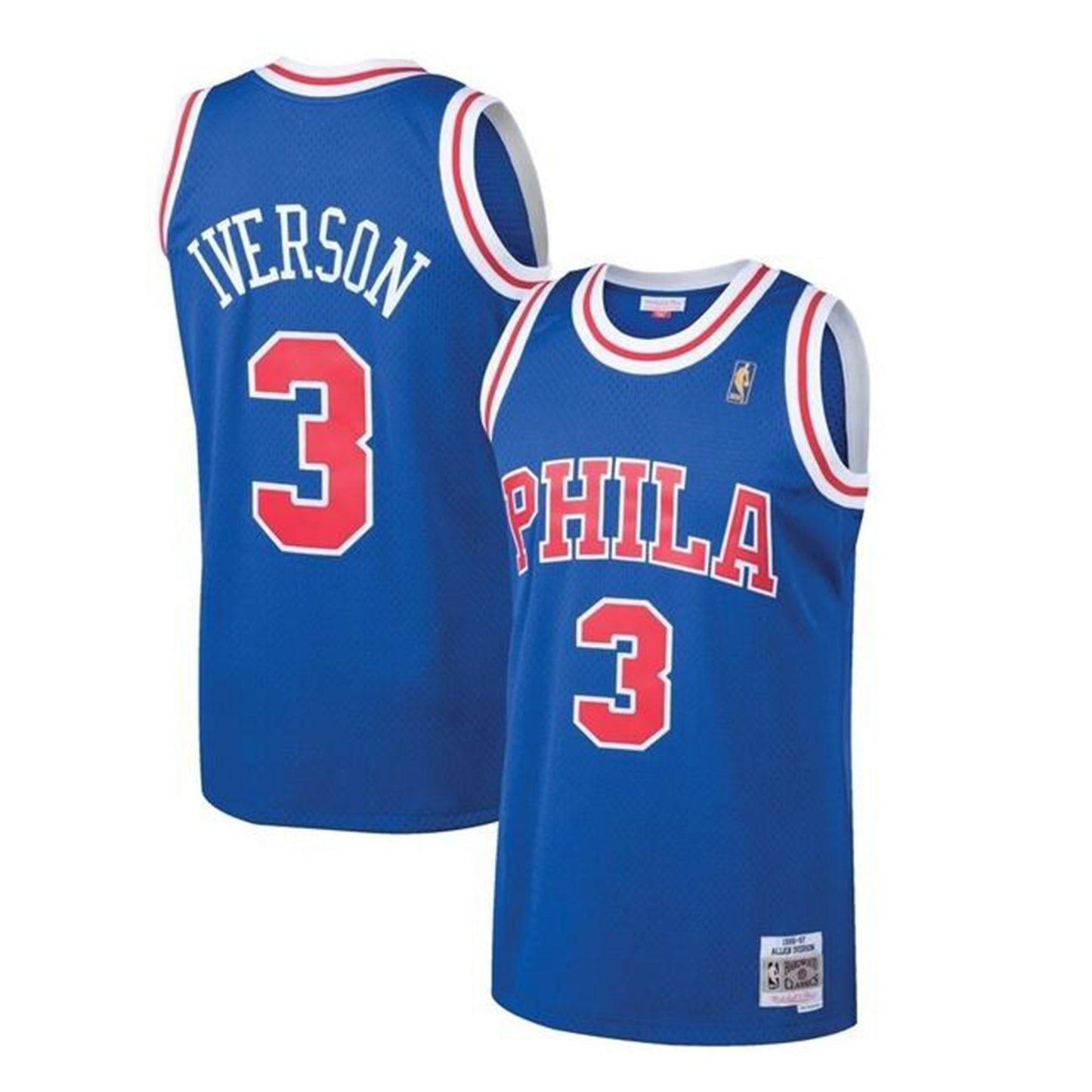 Basketball Allen Iverson Philadelphia Sixers 3 Retro Jersey