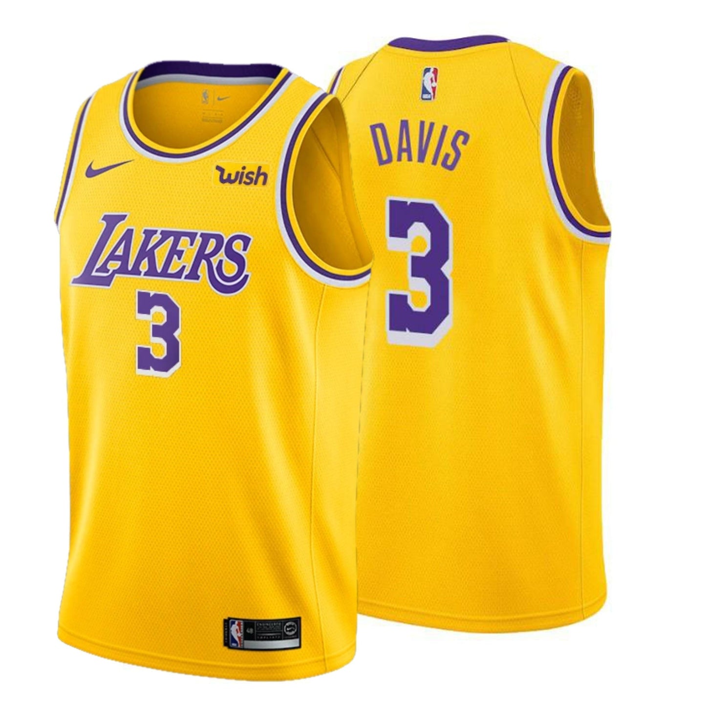 Basketball Anthony Davis Los Angeles Lakers 3 jersey