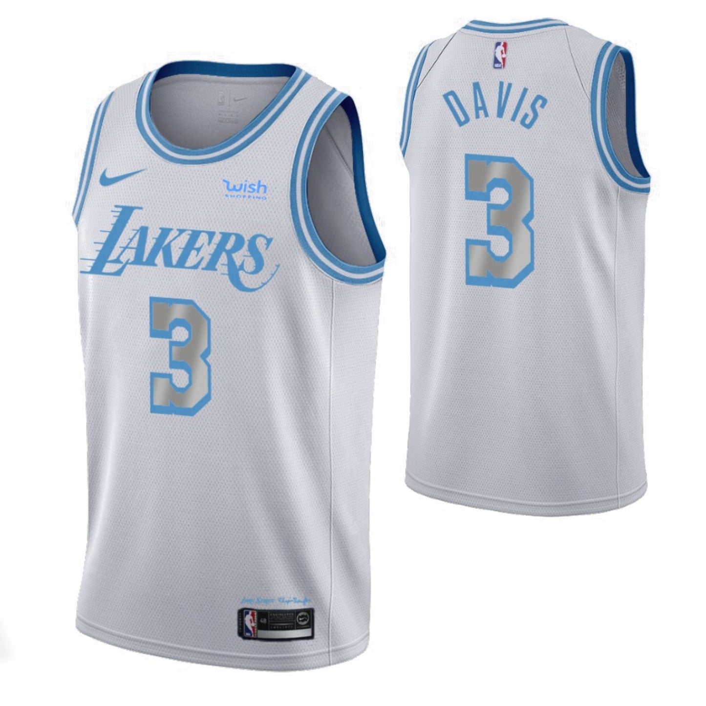 Basketball Anthony Davis Los Angeles Lakers 3 jersey