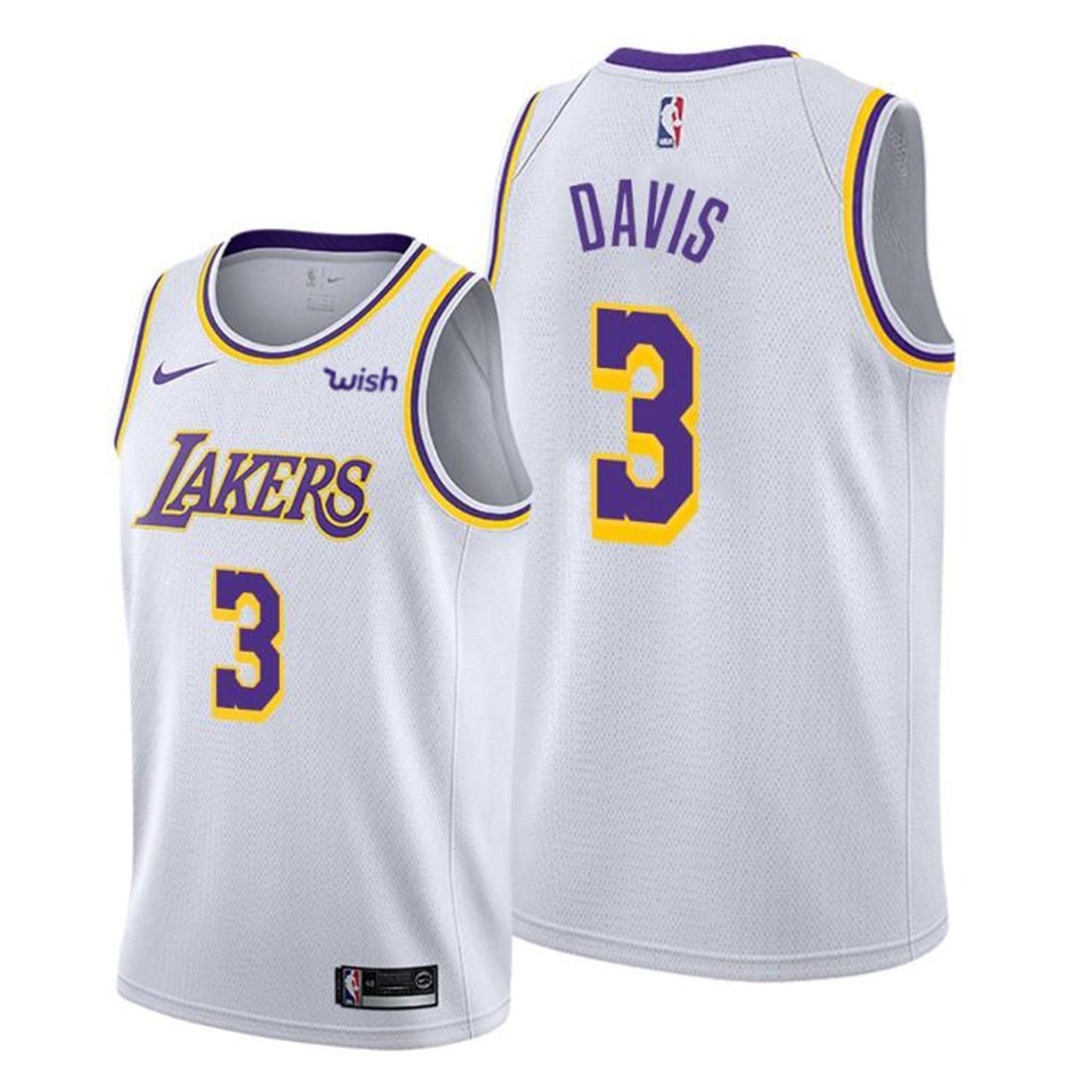 Basketball Anthony Davis Los Angeles Lakers 3 jersey
