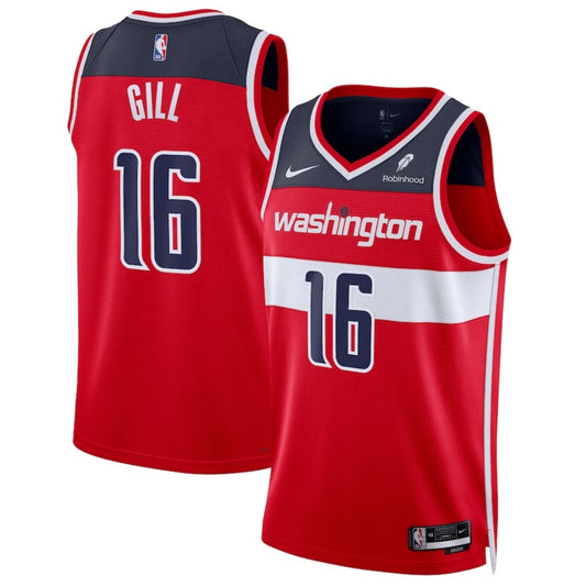 Anthony Gill Washington Wizards 16 Jersey
