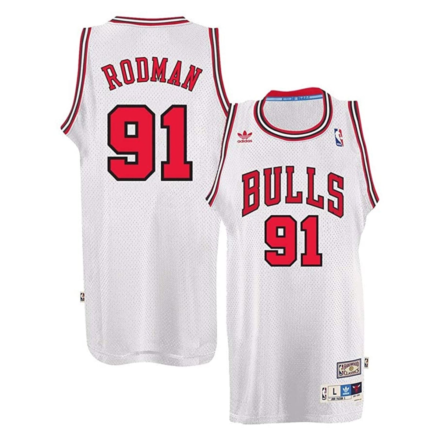 Basketball Dennis Rodman Chicago Bulls 91 Retro Jersey