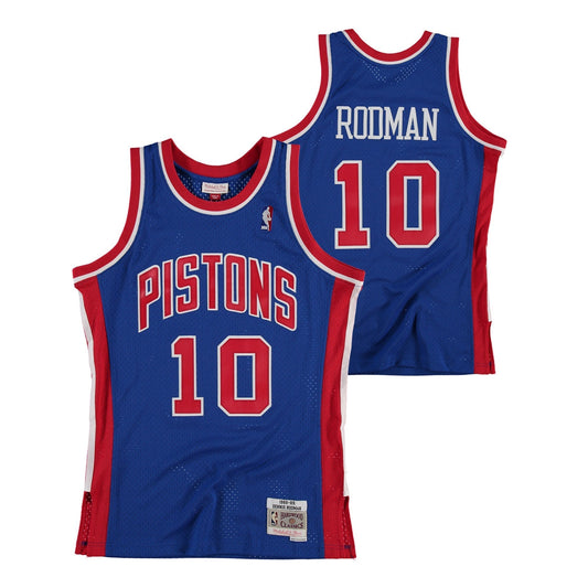 Dennis Rodman Detroit Pistons 10 Retro Jersey