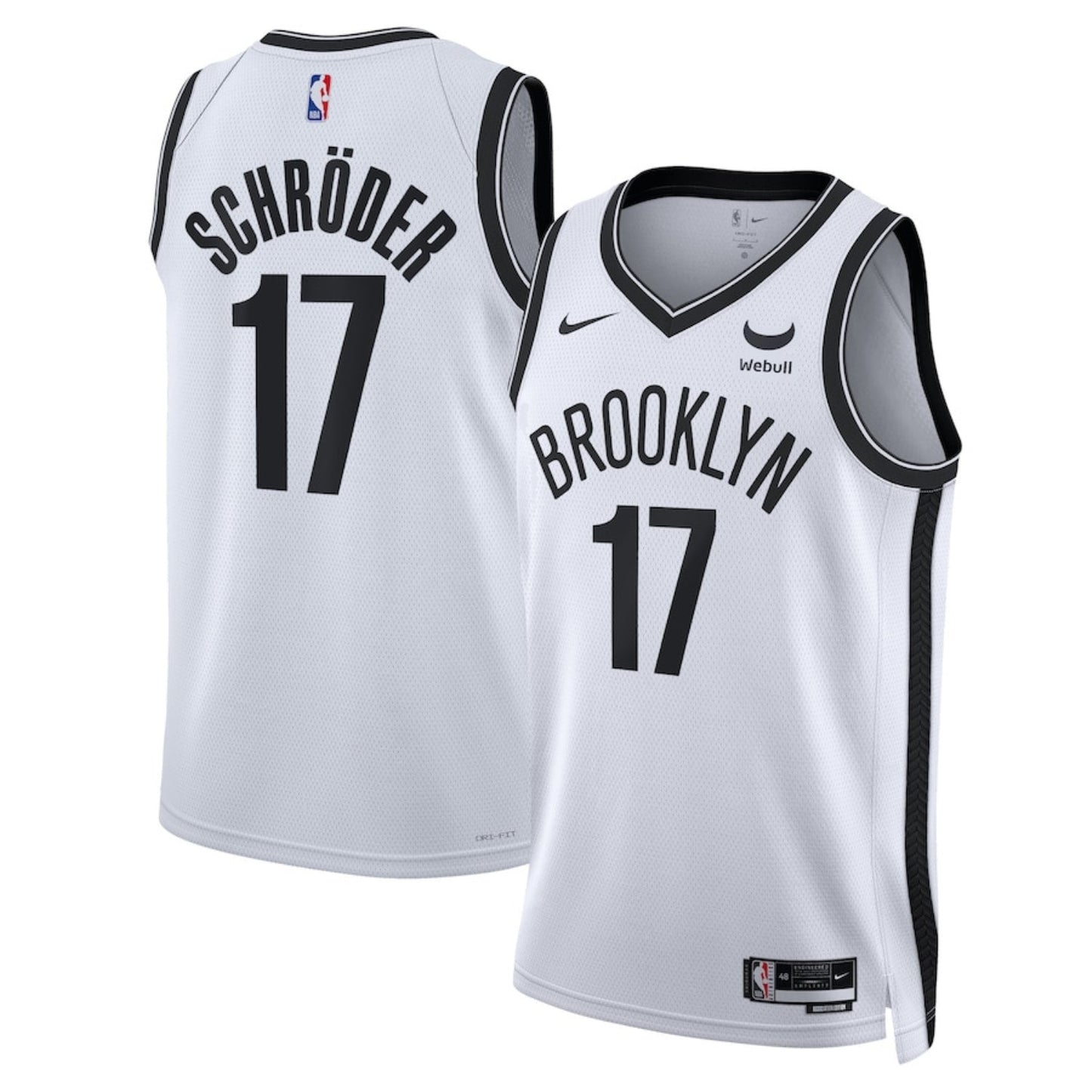 Basketball Dennis Schroder Brooklyn Nets 17 Jersey