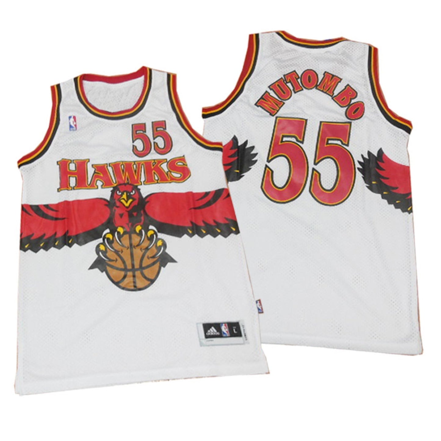 Dikembe Mutombo Atlanta Hawks 55 Retro Jersey