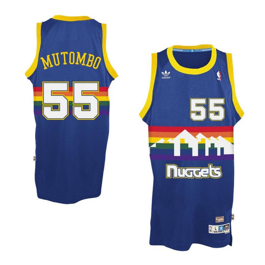Dikembe Mutombo Denver Nuggets 55 Retro Jersey