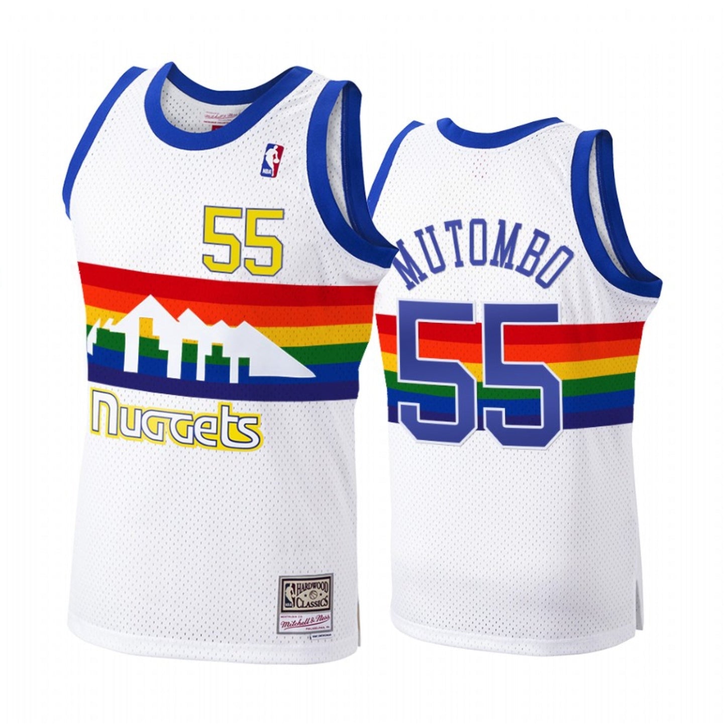 Basketball Dikembe Mutombo Denver Nuggets 55 Retro Jersey