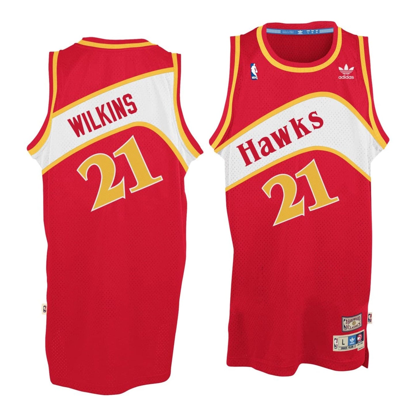 Basketball Dominique Wilkins Atlanta Hawks 21 Retro Jersey