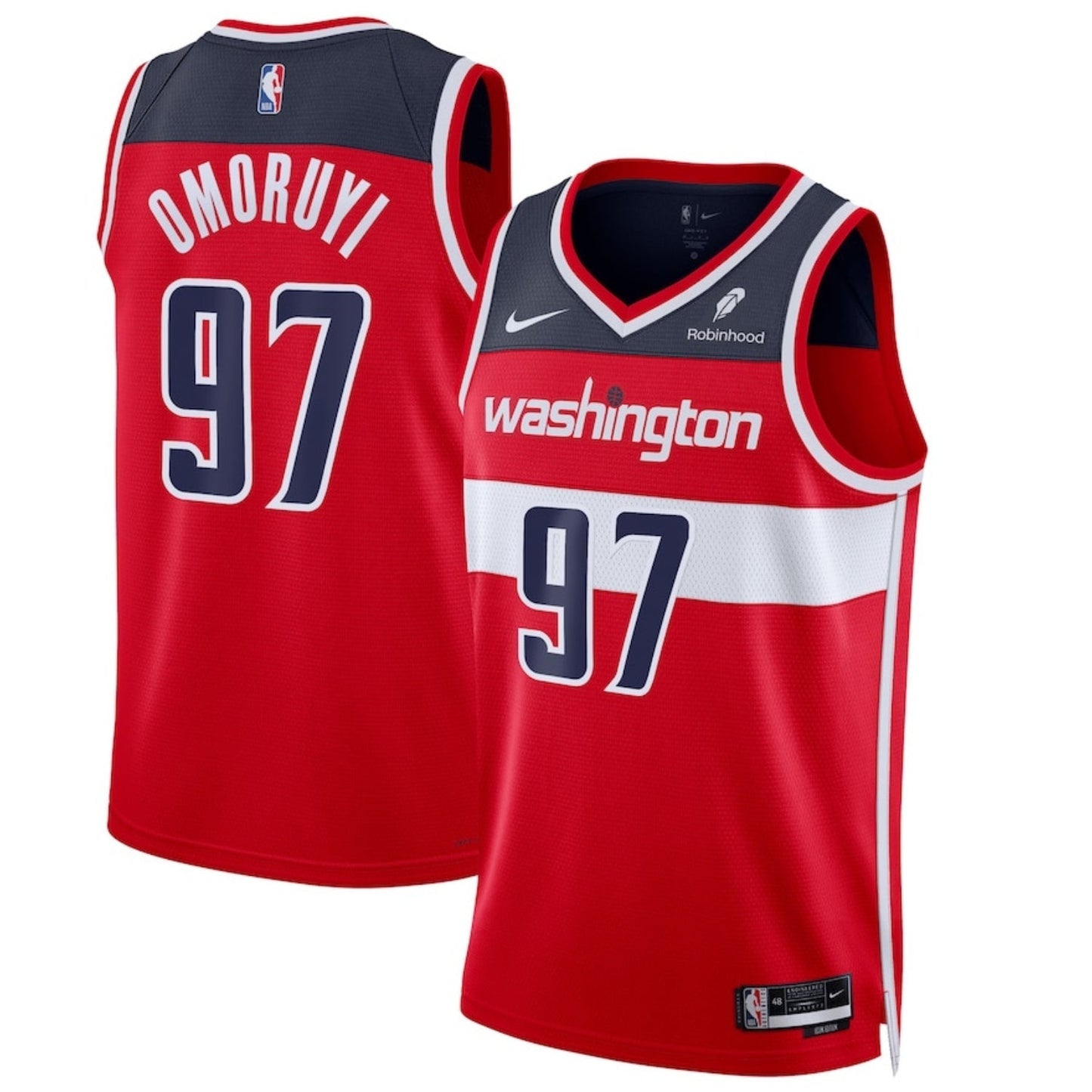Basketball Eugene Omoruyi Washington Wizards 97 Jersey