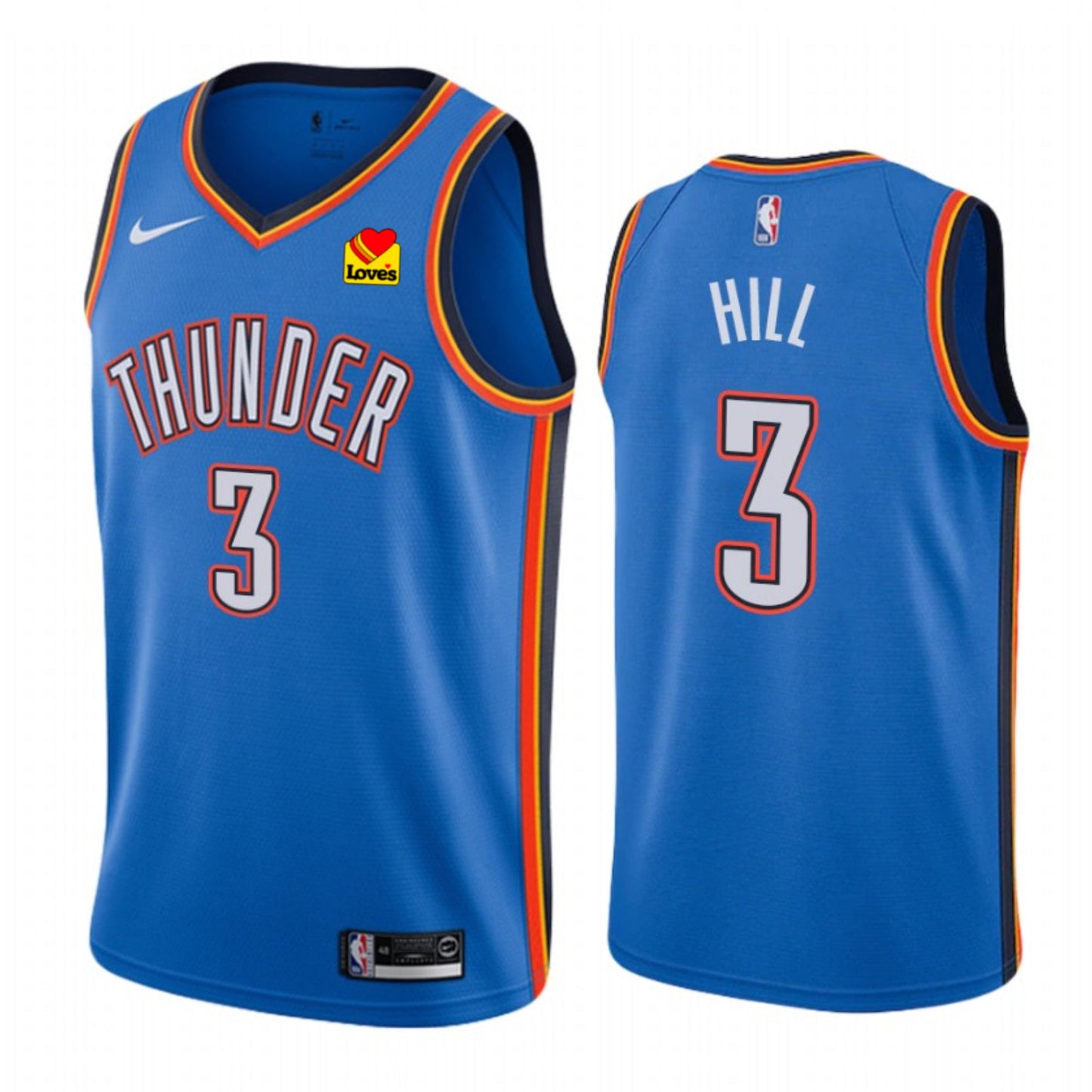 Basketball George Hill Oklahoma Thunder 3 Jersey
