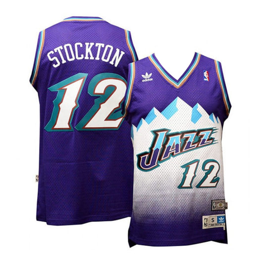 John Stockton Utah Jazz 12 Retro Jersey