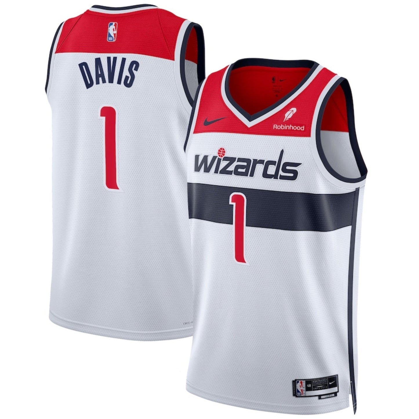 Basketball Johnny Davis Washington Wizards 1 Jersey