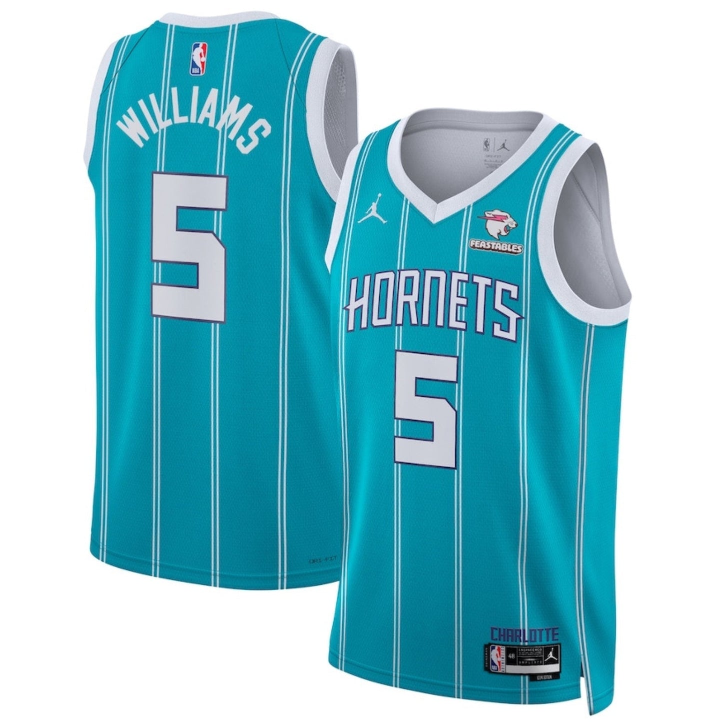 Basketball Mark Williams Charlotte Hornets 5 Jersey