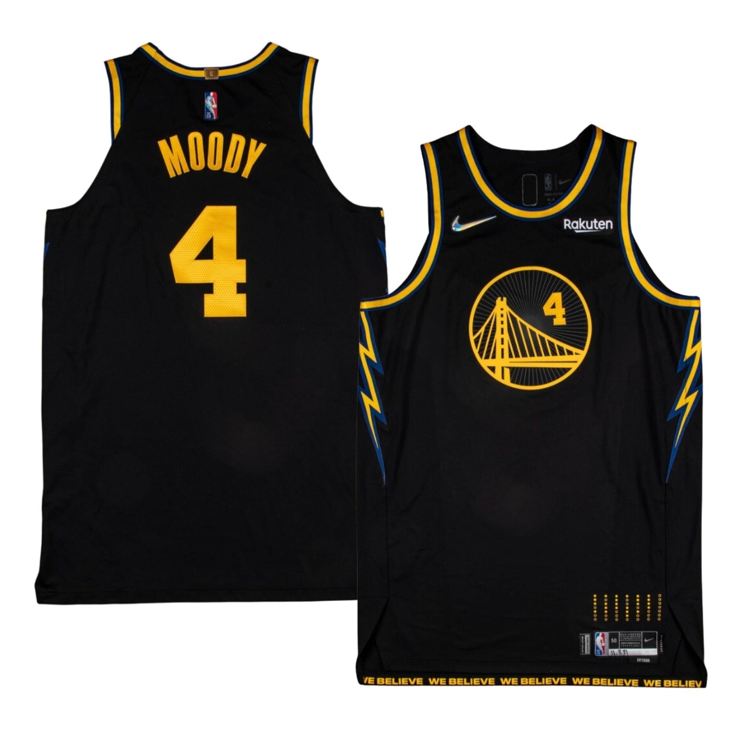 Basketball Moses Moody Golden State Warriors 4 Jersey