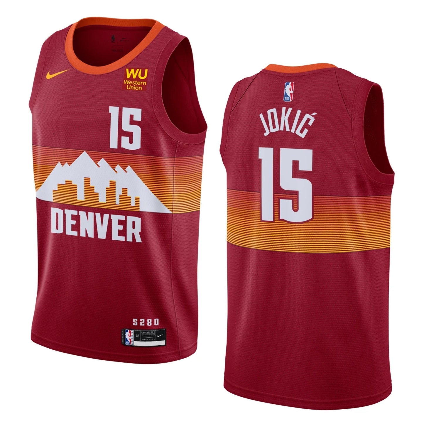 Basketball Nikola Jokic Denver Nuggets 15 Jersey