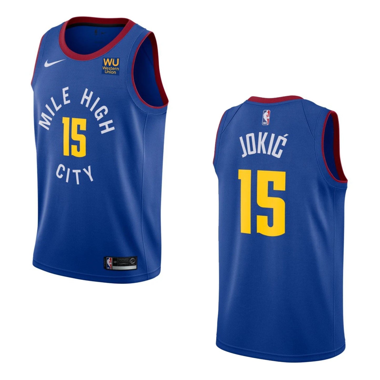 Basketball Nikola Jokic Denver Nuggets 15 Jersey
