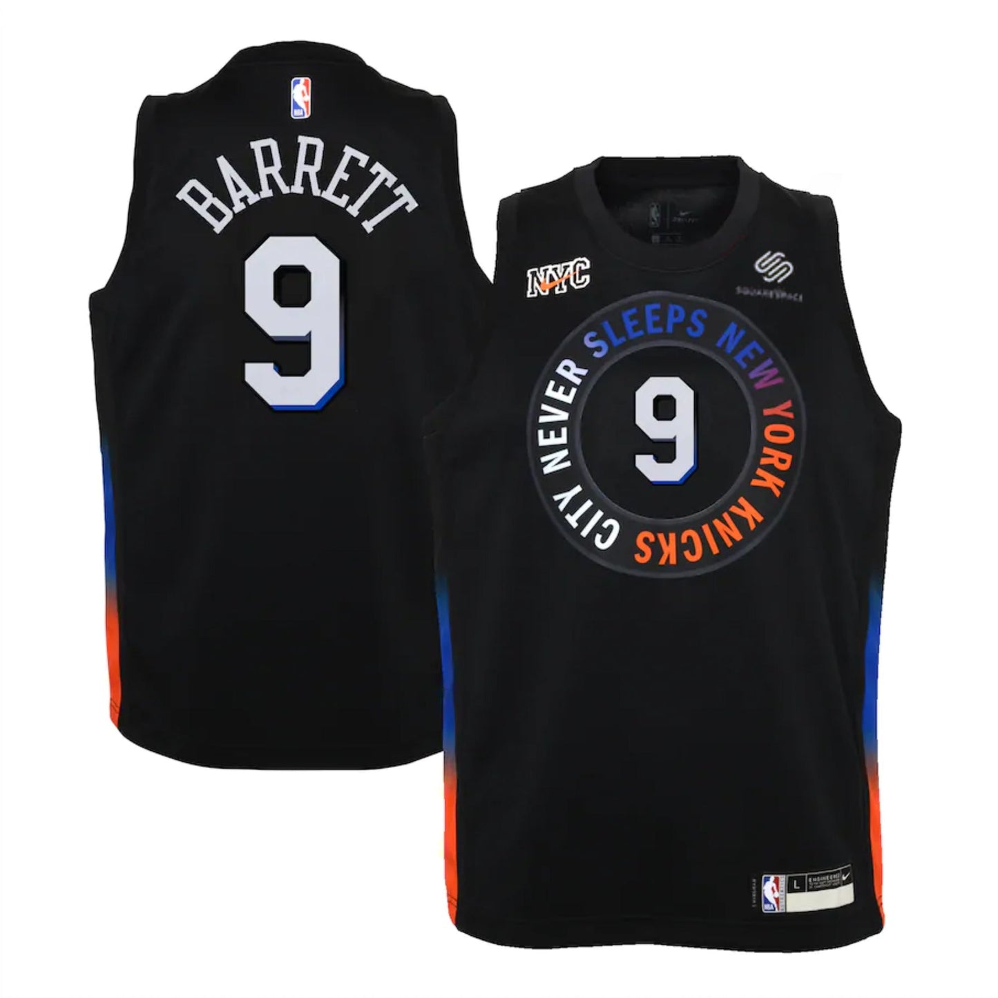 RJ Barrett New York Knicks 9 Jersey