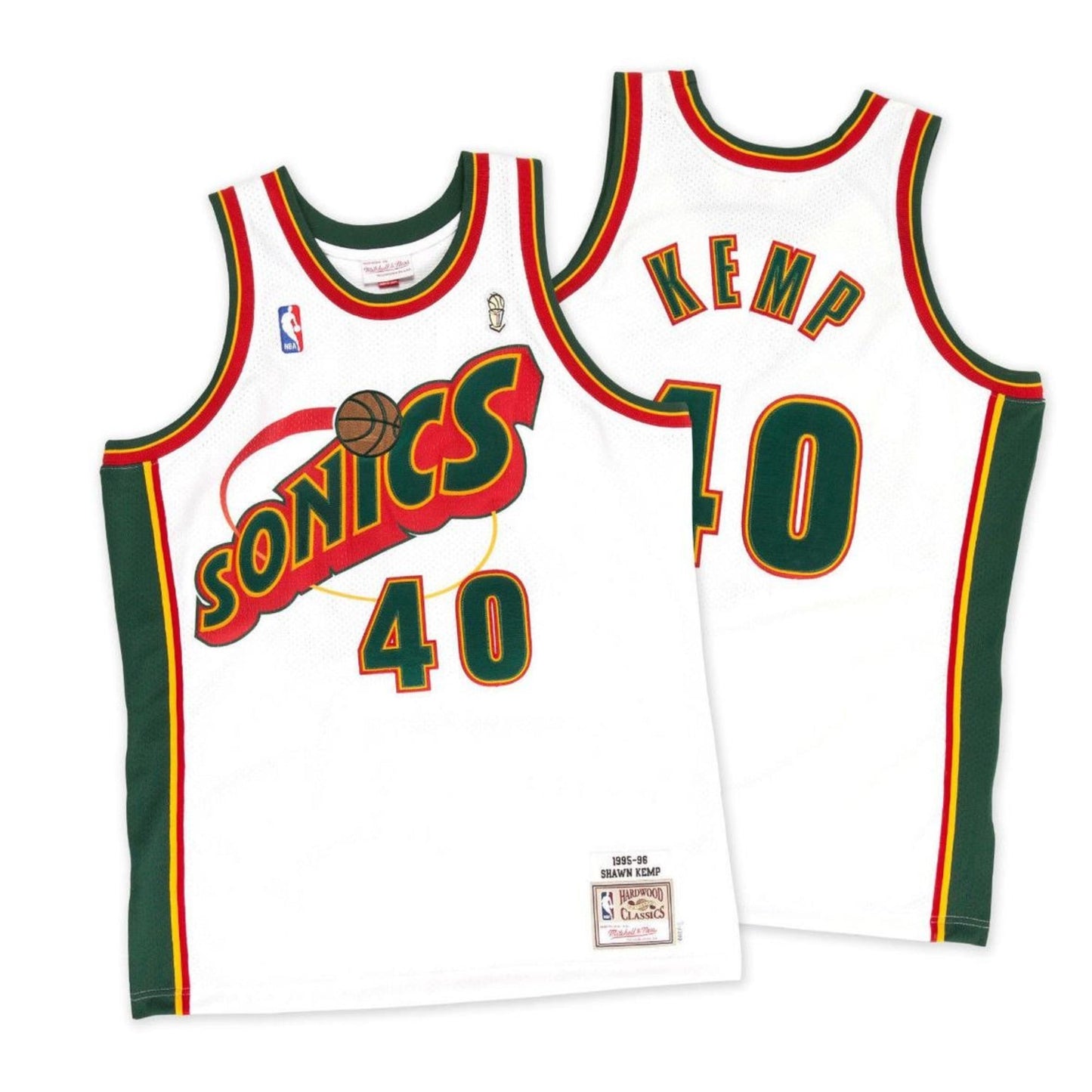 Shawn Kemp Seattle Super Sonics 40 Retro Jersey