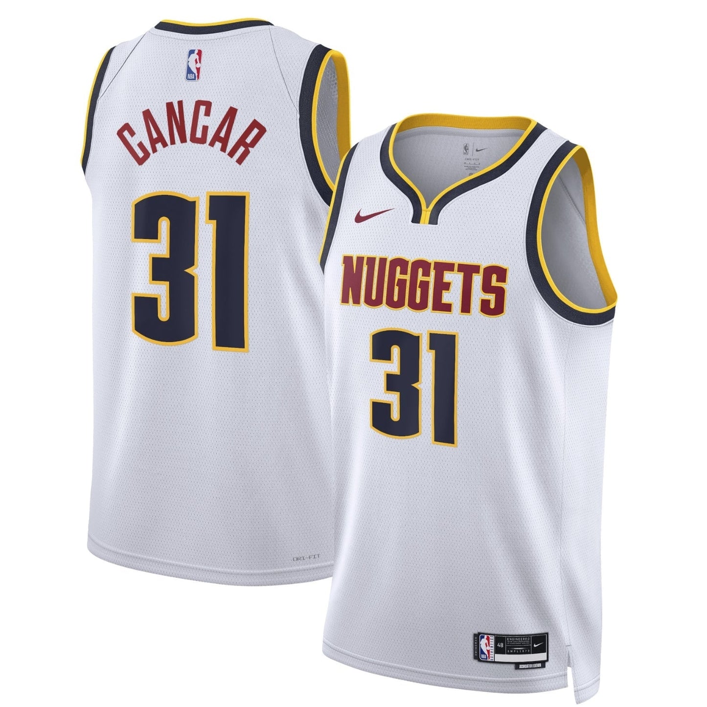 Basketball Vlatko Cancar Denver Nuggets 31 Jersey