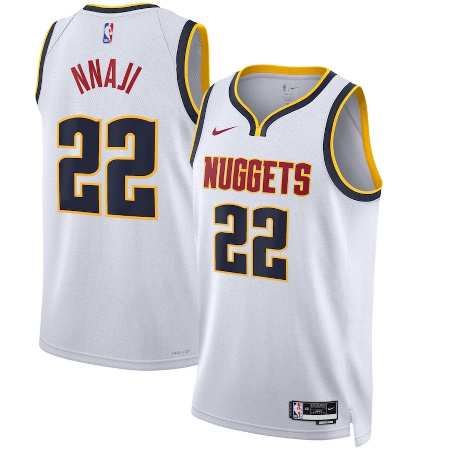 Basketball Zeke Nnaji Denver Nuggets 22 Jersey