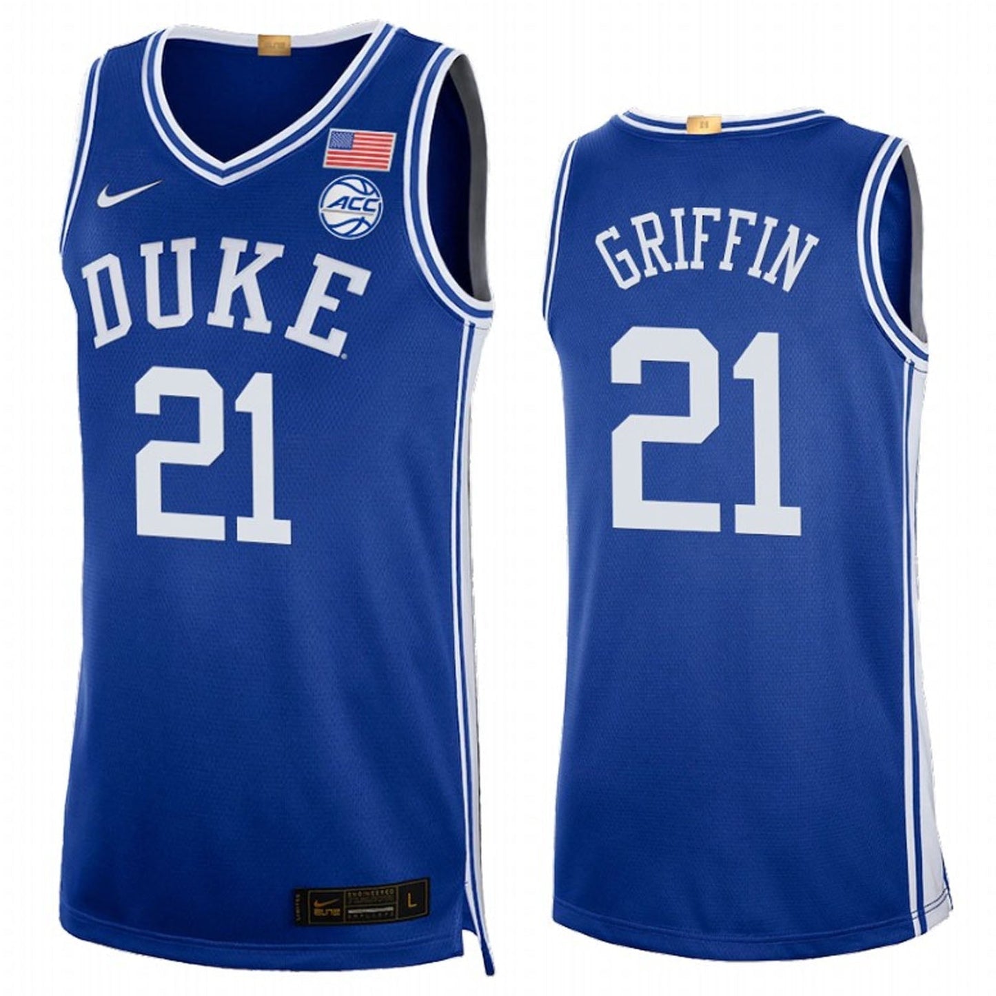 NCAAB AJ Griffin Duke Blue Devils 21 Jersey