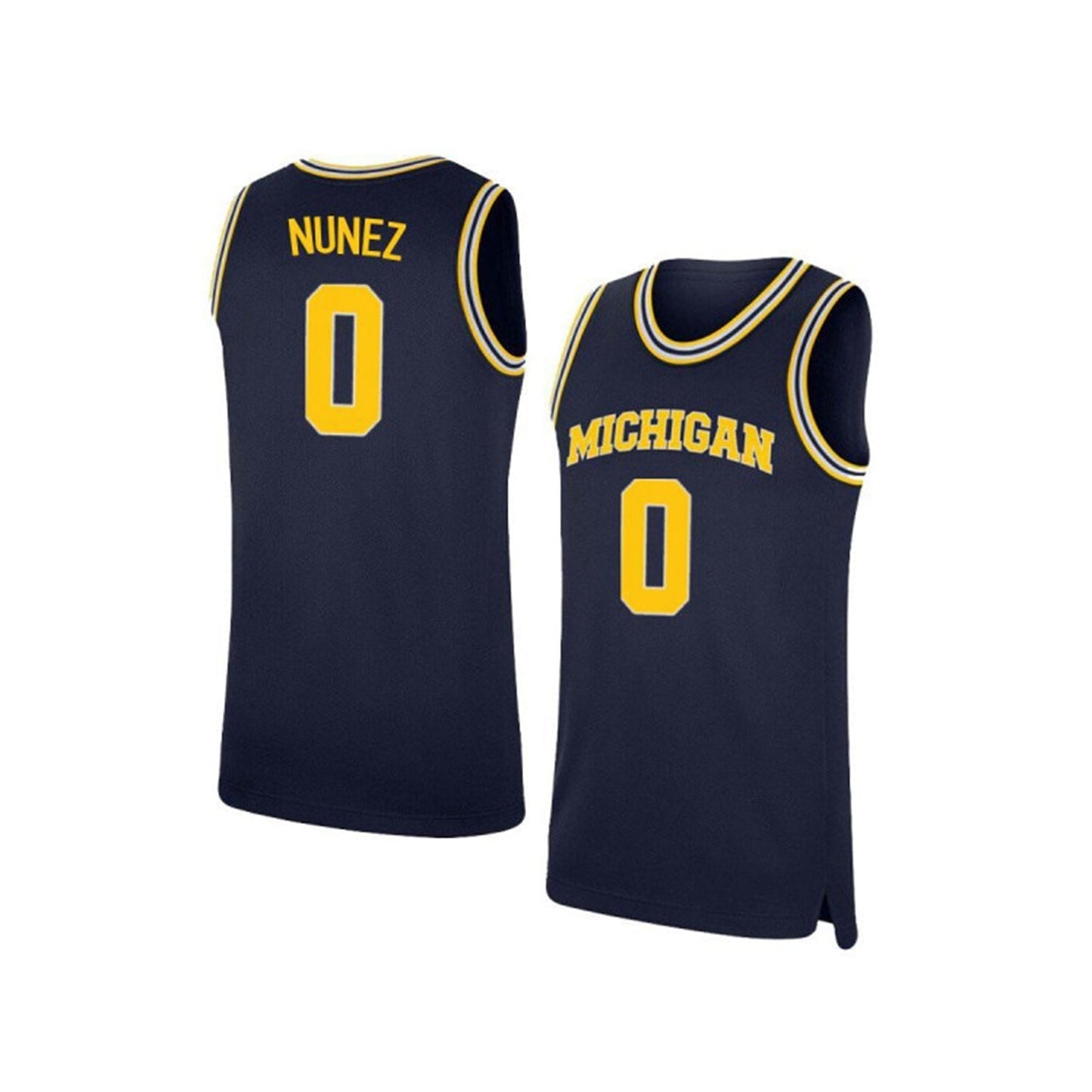 NCAAB Adrien Nunez Michigan Wolverines 0 Jersey